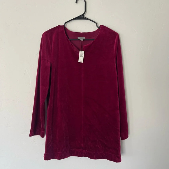 Talbots Velour Tunic Top NWT - Picture 1 of 7